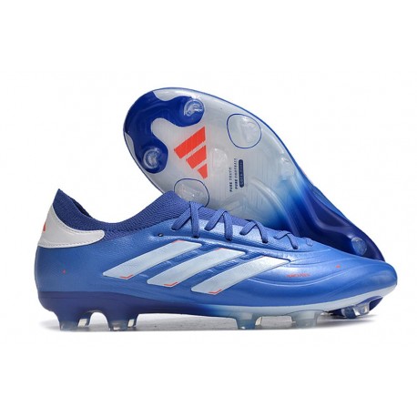 Chaussure adidas Copa Pure II Elite FG Bleu Lucide Blanc Rouge Solaire