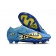 Nike Air Zoom Mercurial Vapor XV Elite FG X Mbappe Bleu Baltique Blanc