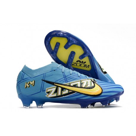 Nike Air Zoom Mercurial Vapor XV Elite FG X Mbappe Bleu Baltique Blanc