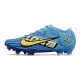 Nike Air Zoom Mercurial Vapor XV Elite FG X Mbappe Bleu Baltique Blanc