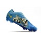Nike Air Zoom Mercurial Vapor XV Elite FG X Mbappe Bleu Baltique Blanc