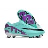Chaussure Nike Mercurial Vapor 15 Elite FG Cyan Violet Noir