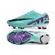 Chaussure Nike Mercurial Vapor 15 Elite FG Cyan Violet Noir