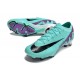 Chaussure Nike Mercurial Vapor 15 Elite FG Cyan Violet Noir