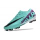Chaussure Nike Mercurial Vapor 15 Elite FG Cyan Violet Noir