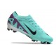 Chaussure Nike Mercurial Vapor 15 Elite FG Cyan Violet Noir