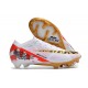 Chaussure Nike Mercurial Vapor 15 Elite FG Blanc Rouge Or
