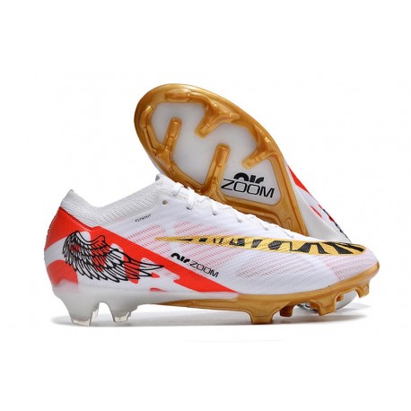 Chaussure Nike Mercurial Vapor 15 Elite FG Blanc Rouge Or