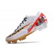 Chaussure Nike Mercurial Vapor 15 Elite FG Blanc Rouge Or