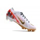 Chaussure Nike Mercurial Vapor 15 Elite FG Blanc Rouge Or