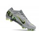 Chaussure Nike Mercurial Vapor 15 Elite FG Gris Noir Vert