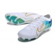 Chaussure Nike Mercurial Vapor 15 Elite FG Blanc Bleu Or