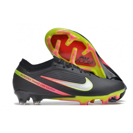 Chaussure Nike Mercurial Vapor 15 Elite FG Noir Argentee