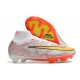 Nike Zoom Mercurial Superfly IX Elite FG Blanc Argent Jaune